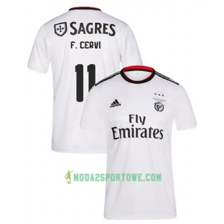 Koszulka Benfica Franco Cervi 11 Wyjazdowe Stroje Piłkarskie 2018-2019 Krótki Rękaw